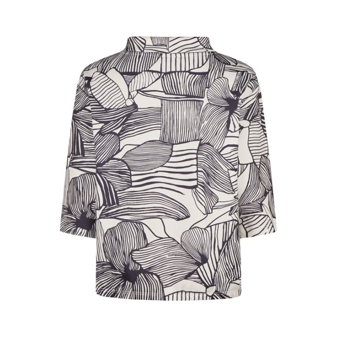 Barbara Lebek sweater Marine ecru print